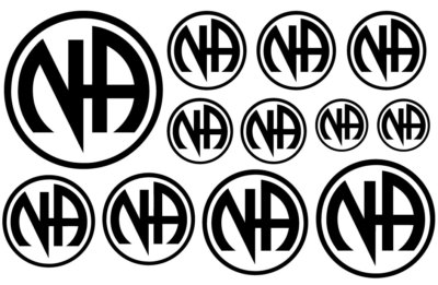 Variety Narcotics Anonymous or NA decals or stickers vinyl cut . Recovery decals