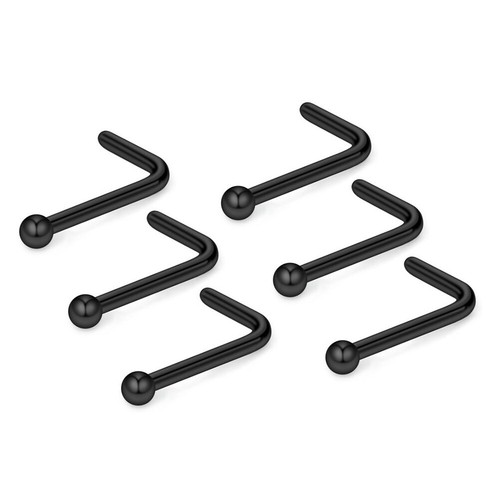 6PCS Nose Stud Ring Tiny Ball Surgical Steel Ear Tragus Body Piercing Jewellery - Picture 18 of 23
