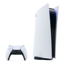 Sony PlayStation 5 (PS5) - Digital Edition - 825GB - White Console - Excellent