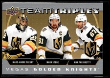 2021-22 Upper Deck Team Triples Marc-Andre Fleury / Mark Stone / Max Pacioretty