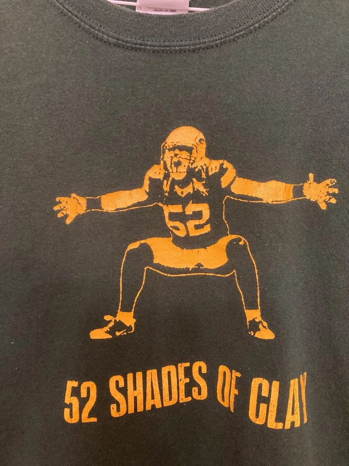 Футболка мужская Green Bay Packers No52 Clay Mathews NFL 52 оттенка глины L - Изображение 2 из 4