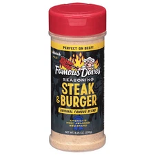 Famous Daves Seasoning Steak Burger 8.25 oz (Pack Of 6)