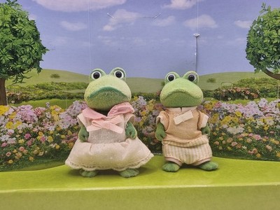 Sylvanian Families Satisfactory Frog Geschwister Figuren