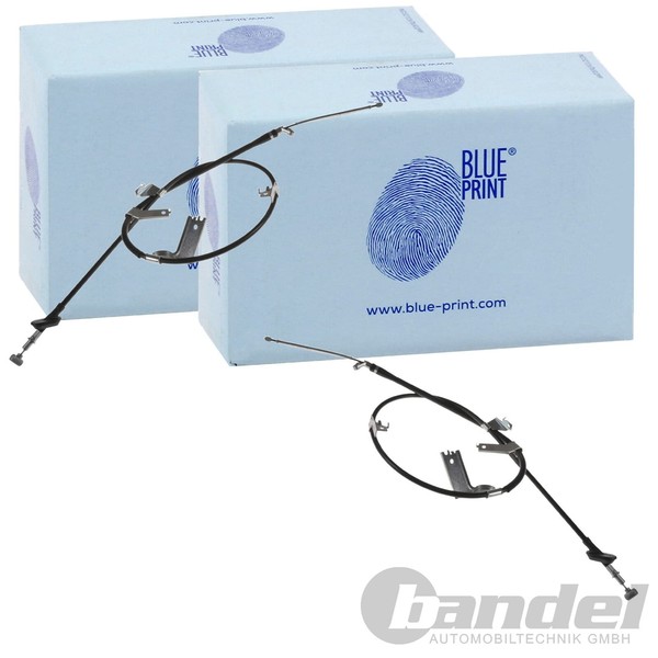 2X Blue Print Handbremsseile Passend FüR Links+Rechts-image