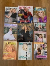 Olivia Newton-John Lot of 10 Collectible Magazines 2007-2022 MINT CONDITION