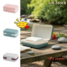 Soap Holder Travel Soap Container Portable Bar Soap Case Leakproof Soap Box UK