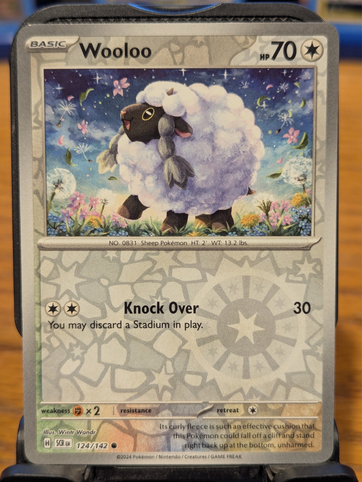 Pokemon TCG Stellar Crown Wooloo Reverse Holo 124/142