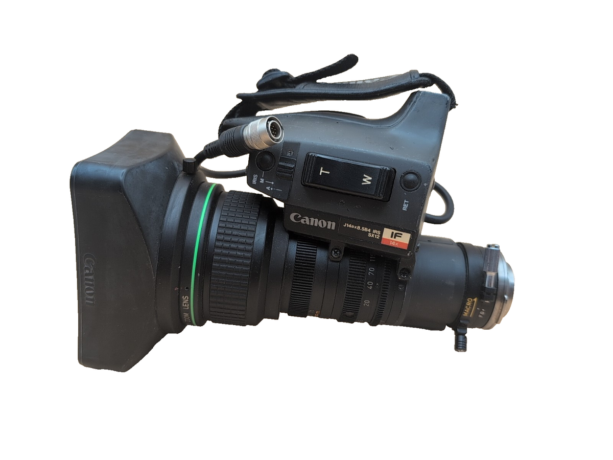 Canon Y14ax8.5B4 IRS SX12 BCTV Zoom Lens 8.5 - 119mm 1:1.7 (Qty 1