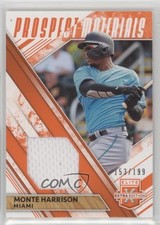 2019 Elite Extra Edition Prospect Materials Orange 153/199 Monte Harrison 2j2