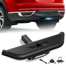 Tow Hitch Step for 2 Inch Receiver with LED Light and Pin Lock
