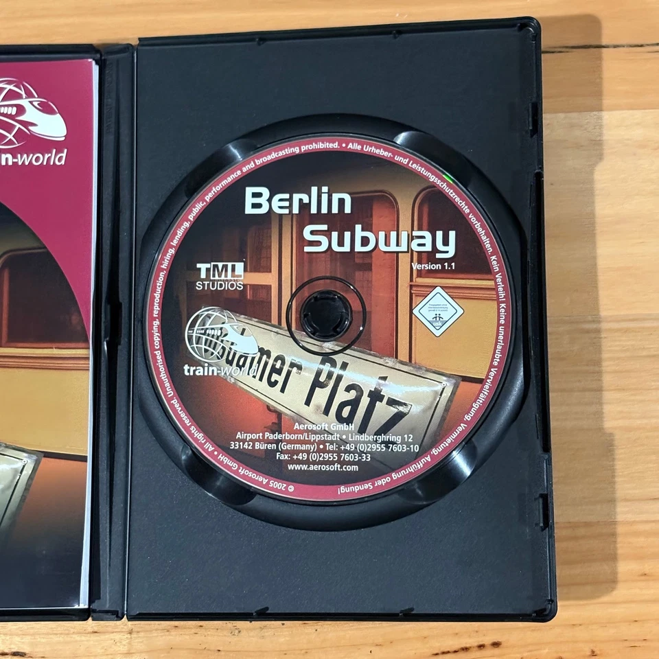 Berlin Subway Microsoft Train Simulator Add-on With Manual Video Game PC VGC - Image 2 of 4