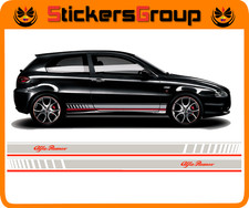 FASCE ADESIVE ALFA ROMEO 147 DUCATI CORSE SCRITTA IN VINILE