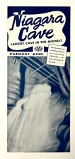 1940s Harmony Minnesota Niagara Cave Visitor Guide AAA VTG MN Travel Brochure