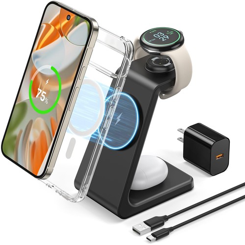 3 in 1 Magnetic Wireless Charger for Google Pixel Watch 3/2, Compatible with ...
