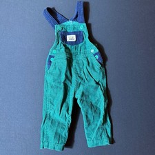 Old Navy Workwear Originals Green  Navy Corduroy Overalls Size 6-12M
