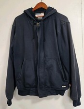 Berne FR Zip Hoodie Mens M Navy Flame Resistant HRC 2 Arc Work Sweatshirt