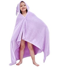 Kids Hooded Beach Bath Towel Soft Blanket Bathrobe Swimming Poncho 55x28 Inch
