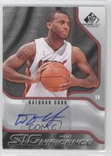 2009-10 SP Game Used Significance Auto Daequan Cook #S-DC Auto 0j0