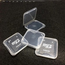 10 x Transparent Protective SD SDHC Memory Card Case Holder Box Storage boxes