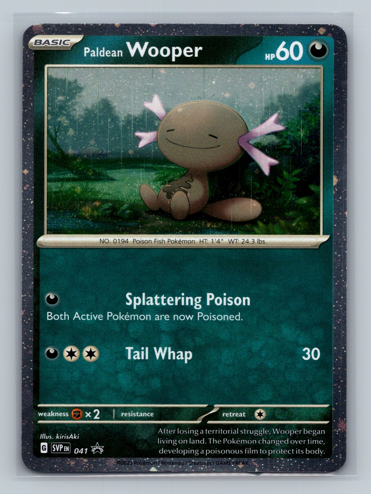 Paldean Wooper 041 SVP Pokemon Card EN Holofoil NM