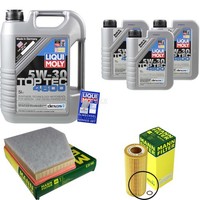 Mann Inspektionspaket 8L Liqui Moly Top Tec 5W-30 FüR BMW 5Er Touring E61 535D
