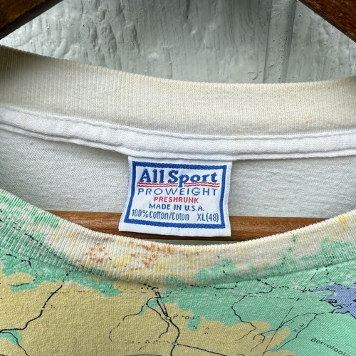 Vintage Australian Map All Over Print Australian Gold Koala AllSport XL T-Shirt - Picture 7 of 11