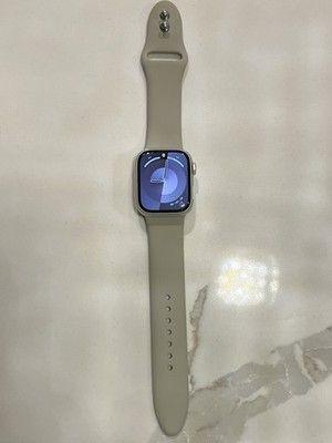 Apple Watch Series 7 GPS Cellular 41mm Aluminum Sport Band - Starlight MKMY3LL/A