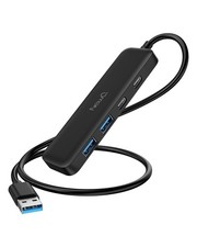 Dual USB C USB A 3.0 Hub: 4 Ports USB Hub with 2 USB-C 3.0 and 2 USB-A 3.0,...