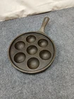 Vintage Griswold 962 A No 32 Cast Iron Aebleskiver Cake Pan Skillet Made In USA