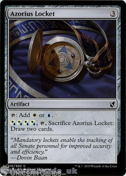 Azorius Locket :: Commander 2019 :: C19-EN-210 Common Mint MTG Card