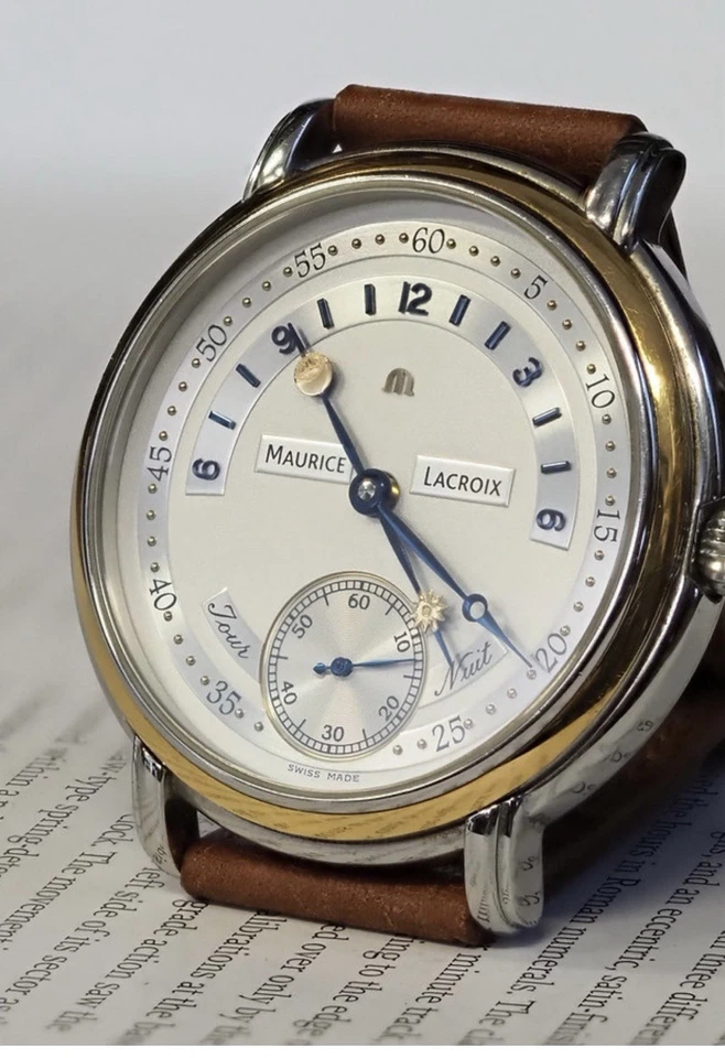 Maurice Lacroix Masterpiece Jour Nuit 18K Yellow Gold And Steel MP7058 - Image 3 of 4