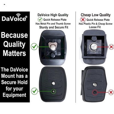 Multi-Compatible 44mm Tripod Quick Release Plate - Ideal for Camera Gear Switch