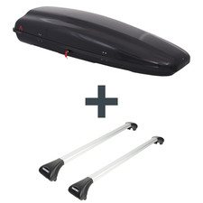 Dachbox G3 Arjes 480 + Dachträger Menabo Ariete für Mini Clubman Typ R55 NEU Set