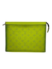 Louis Vuitton LV Pochette Voyage MM Taiga Rama Second Bag M30946 Yellow Clutch