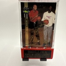 Uncirculated Shaq & Kareem 92 Classic Autograph Basketball Card Mint w COA /2500