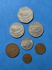 Ireland - Collection of 7 Decimal Coins 1970-1980