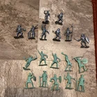 Vintage Marx Fighting Knights And Vikings Playset - 18 Figures Lot Plastic
