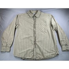 The North Face A5 Series Mens XL Long Sleeve Plaid Button Down Shirt Olive AP5V