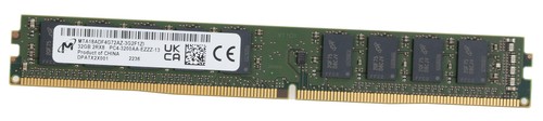 RAM Memory DDR4 32GB 3200MHz 2Rx8 VLP Micron MTA18ADF4G72AZ-3G2F ECC UDIMM - Bild 2 von 2