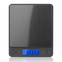 KüChenwaage Digital 3Kg 0,1G Schwarz Mit Tara-Funktion Lcd Display FüR KüChe