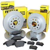 4 Textar Bremsscheiben + BremsbeläGe Vorne Hinten FüR Opel Corsa C