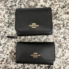 Coach Tri-Fold Wallet Key Case 2-Piece Set