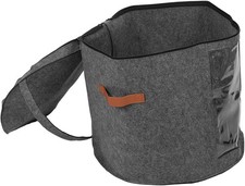 Cabilock Round Hat Storage Organizer, Portable Travel Hat Box with Lid, Grey