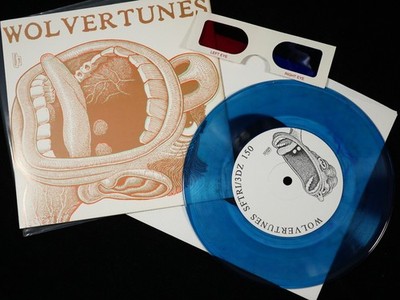 WOLVERTUNES 3D anaglyph 7'' vinyl record cover Ray Zone BASIL WOLVERTON - Blue