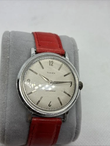 Timex Marlin Waterproof - Winding - White Dial - Vintage Watch - RUNNING