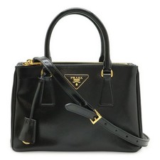 Prada Galleria Patent Leather 2Way Bag Women Black One Size