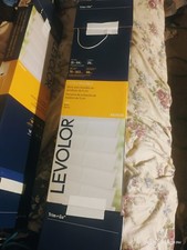 LEVOLOR 2-in Slat Width 31-in x 72 L Cordless White Faux Wood Horizontal Blinds