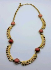 Vintage Monet Gold-Tone Statement Necklace 18"