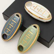 TPU Car Remote Key Case Cover Fob Shell Holder For Nissan Altima Maxima Infiniti