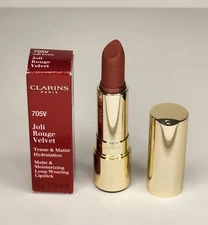 Clarins Joli Rouge Velvet 705V soft berry  lipstick full size New in Box